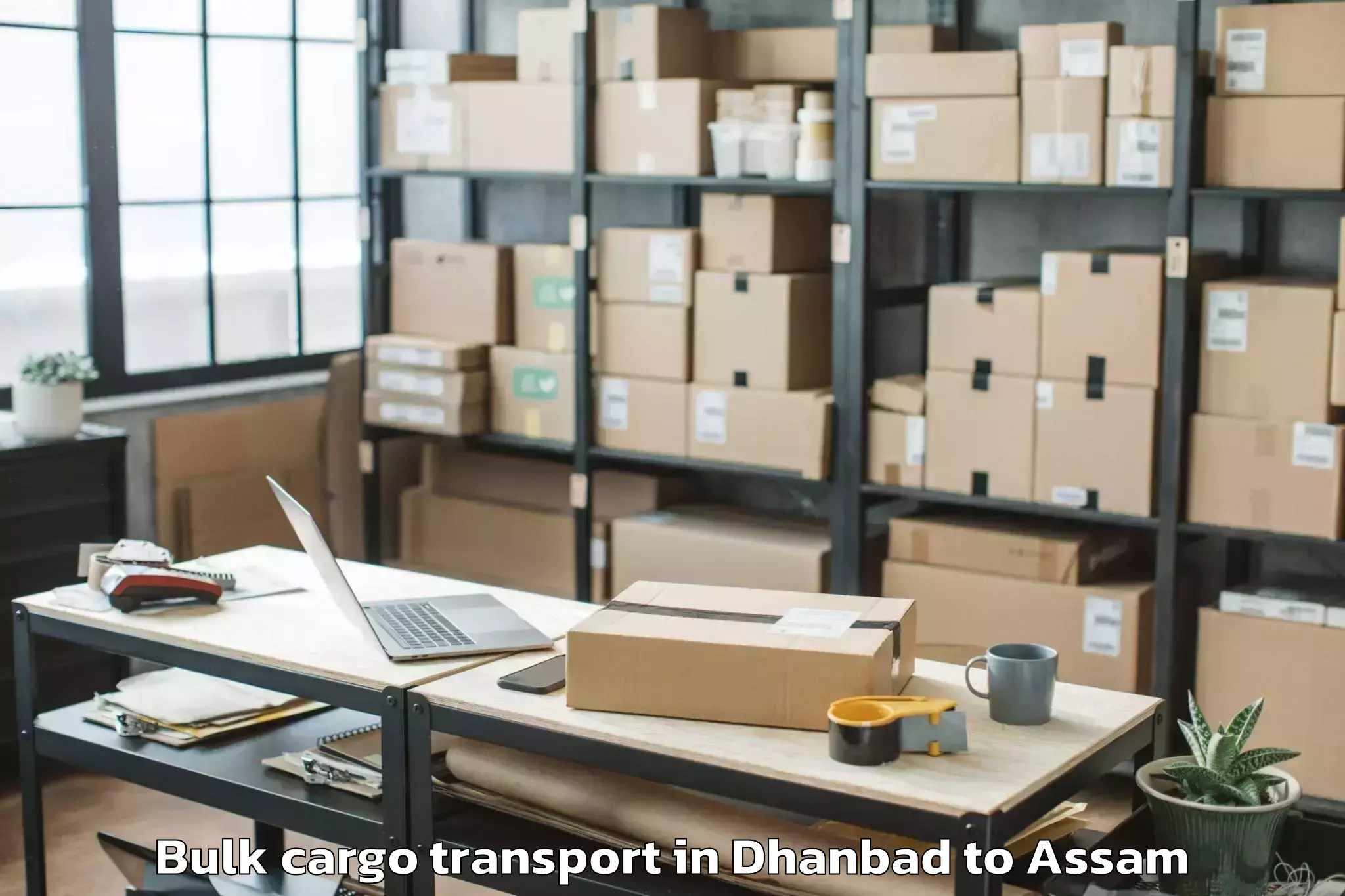 Top Dhanbad to Haflong Bulk Cargo Transport Available